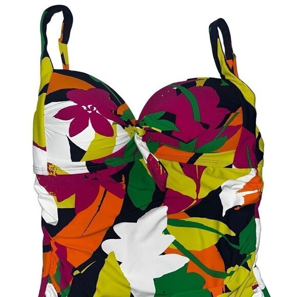 Anne Cole multicolor tankini top small - Picture 3 of 8